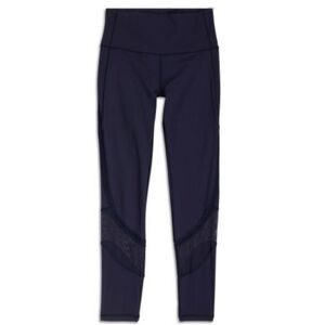 Lululemon Fresh In Mesh High-Rise 25' Tight Size 6 Navy Midnight